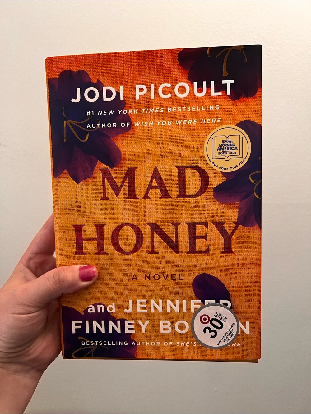 Mad Honey by Jodi Picoult & Jennifer Finney Boylan - Orange Hardcover